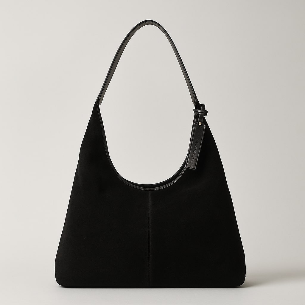 Damen-Schultertasche aus Wildleder im Vintage-Stil