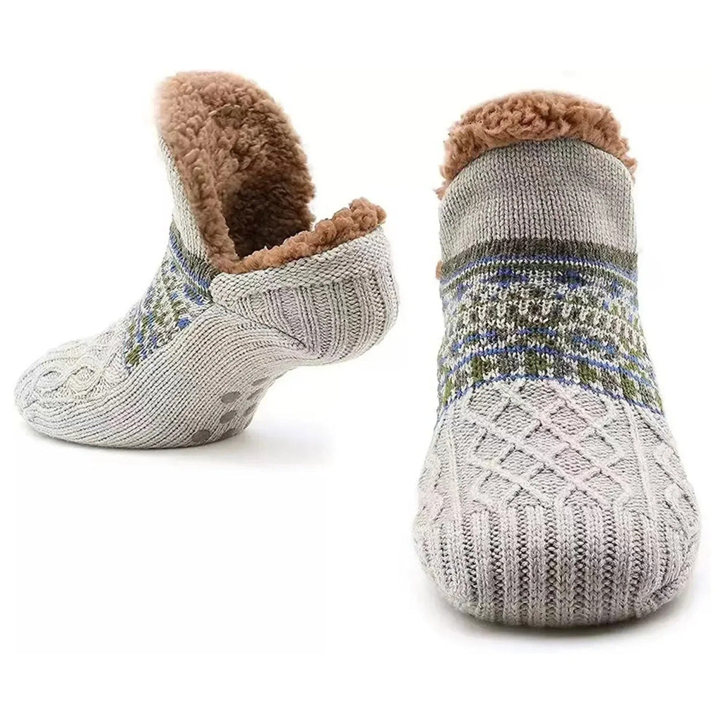 Warme, rutschfeste Haussocken für den Winter