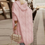 Women's Long Knit Cardigan | Hooded Open Front