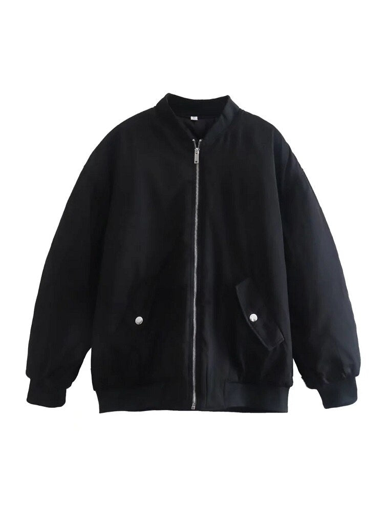 Oversized women's bomber jacket – Casual & Trendy