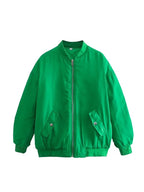Oversized women's bomber jacket – Casual & Trendy