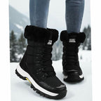 Women's Plush-Lined Lace-Up Snow Boots