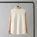 Women's Teddy Fleece Gilet with Patch Pockets – Sleeveless Popper Front Borg Waistcoat